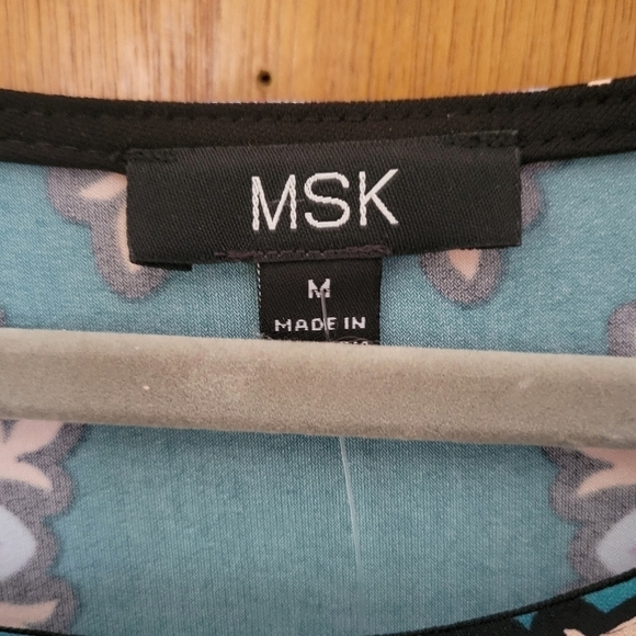 MSK Tunic Multicolored Dress Size Medium NWT - Picture 3 of 7